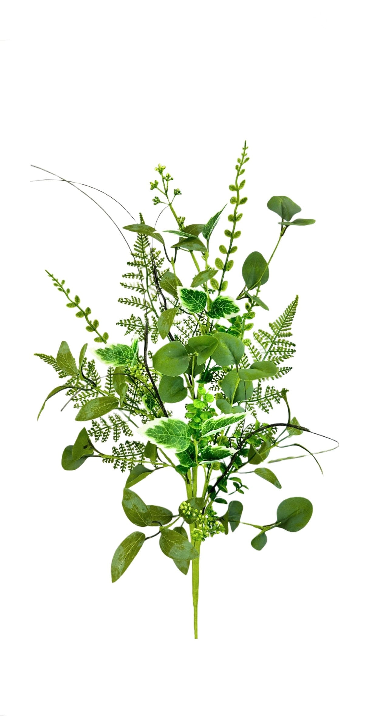 Mixed Leaves and Fern Filler Bush  ~ 28 Inch