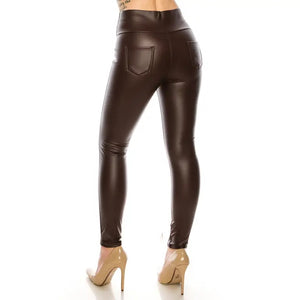 My Favorite Fur Lined Leather Leggings (multiple colors) – House
